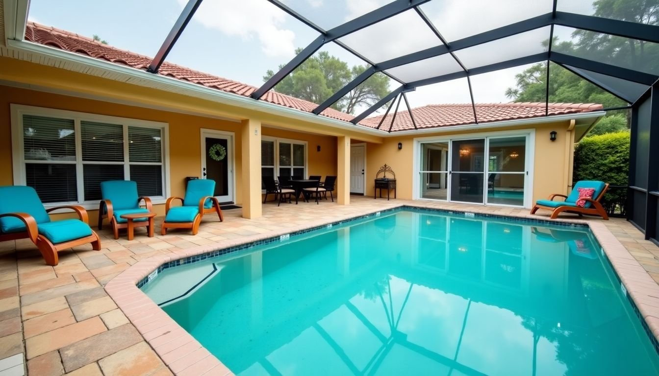 Spacious vacation rental in Orlando with private pool and multiple bedrooms for families or groups.