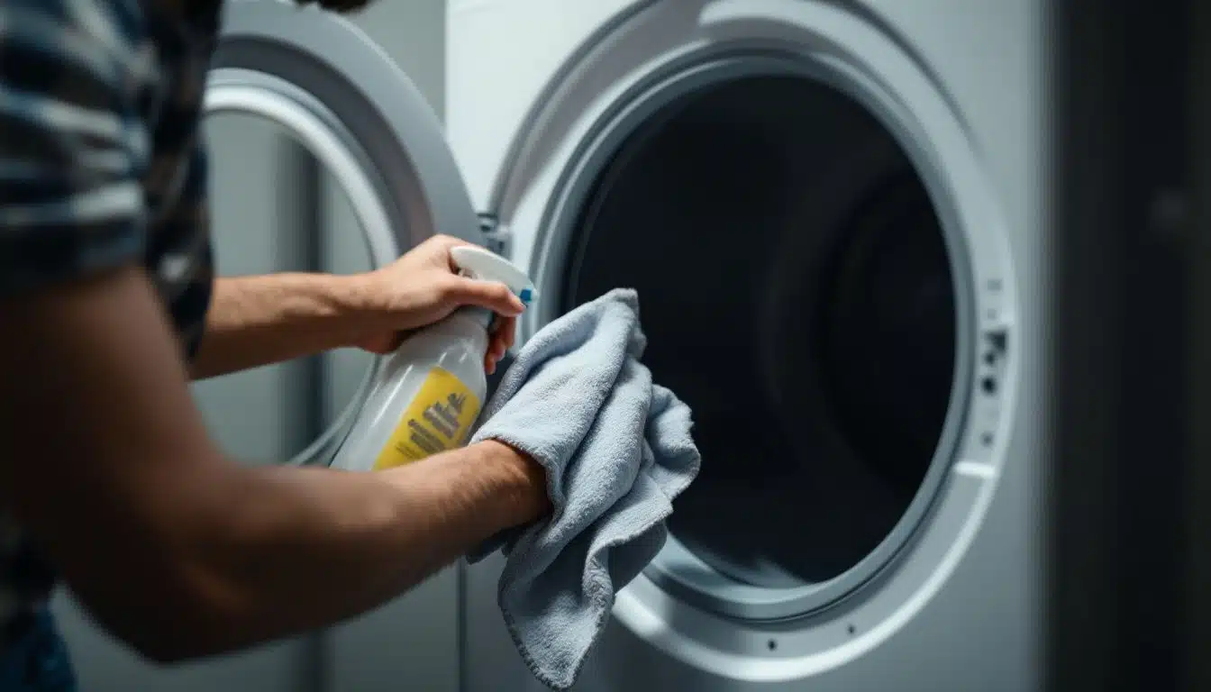 Easy Ways To Clean Your Dryer 4 wipe down the dryer drum 358959203
