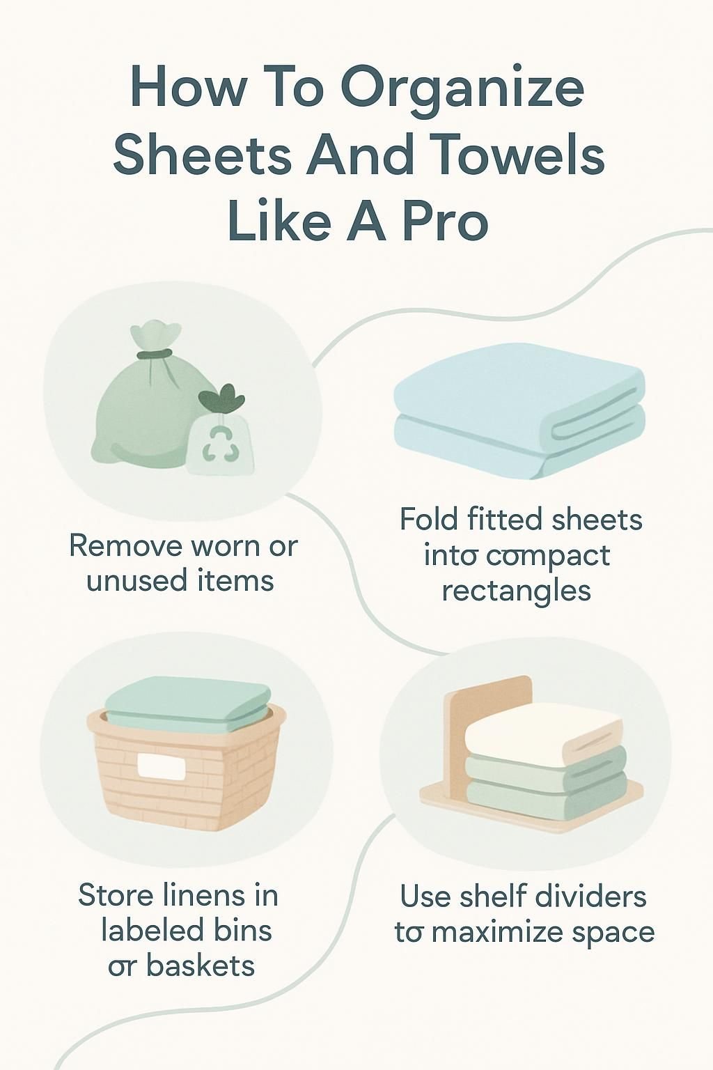infographic how to organize sheets and towels like a pro 5020716