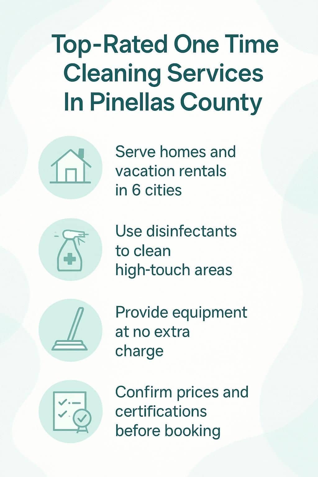 infographic top rated one time cleaning services in pinellas county 5020127