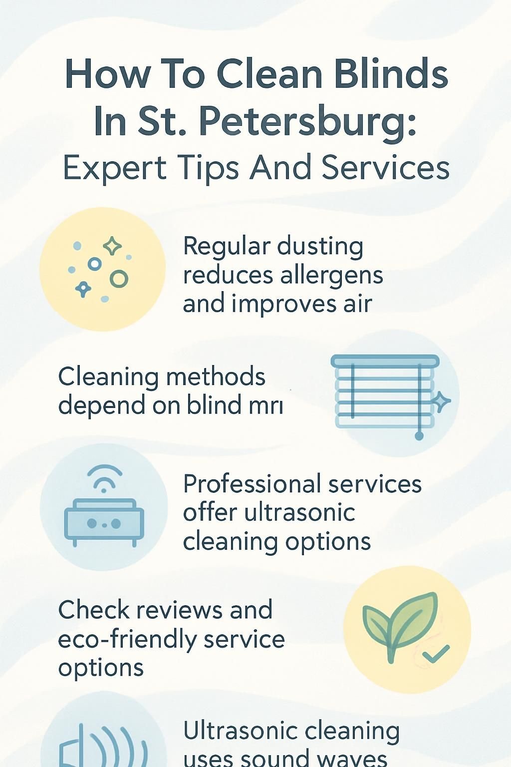 infographic how to clean blinds in st. petersburg expert tips and services 5020796