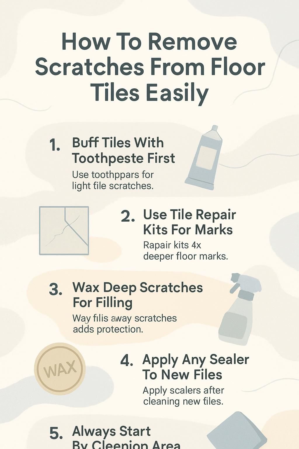 infographic how to remove scratches from floor tiles easily 5020315