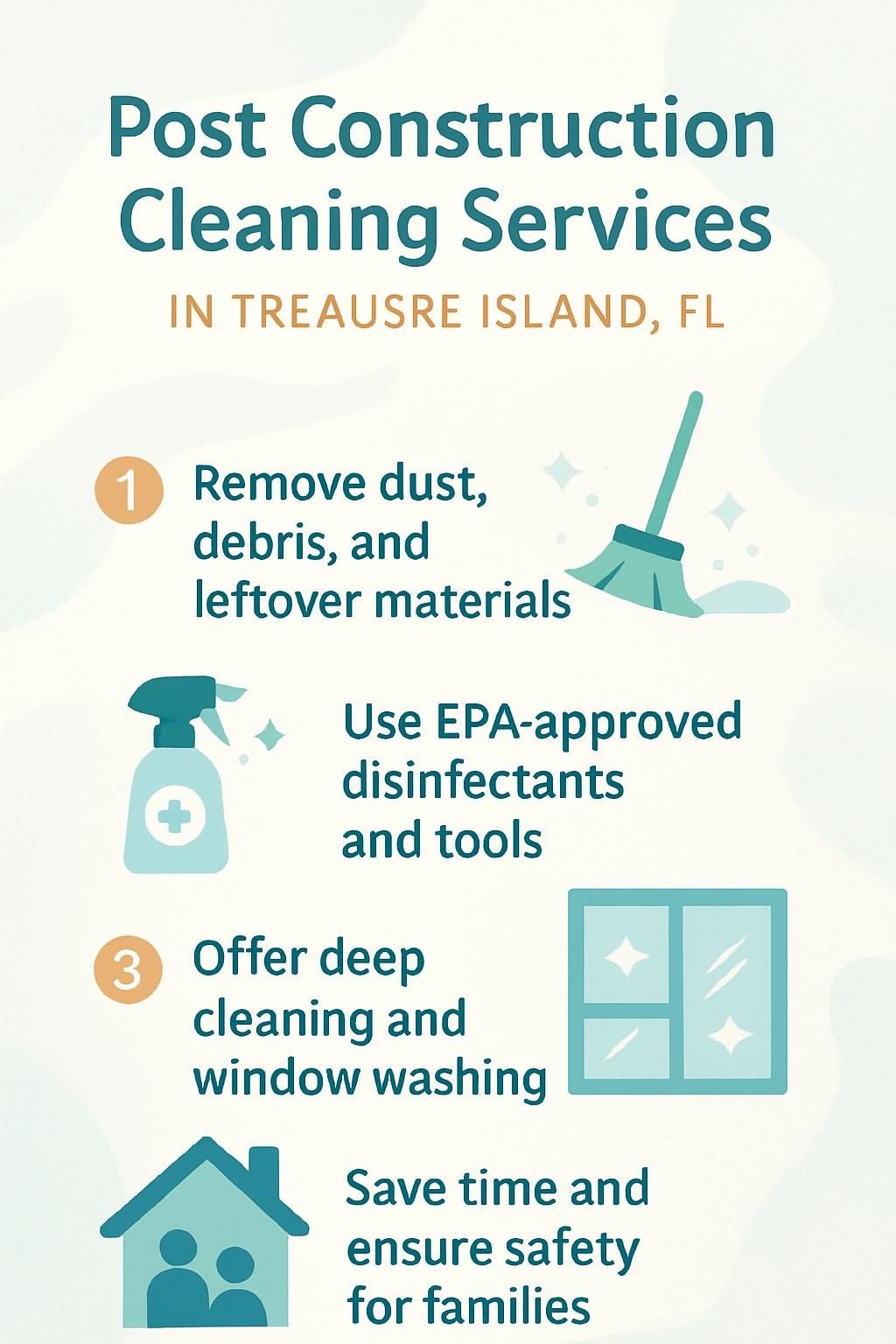 infographic post construction cleaning services in treasure island fl 5020688