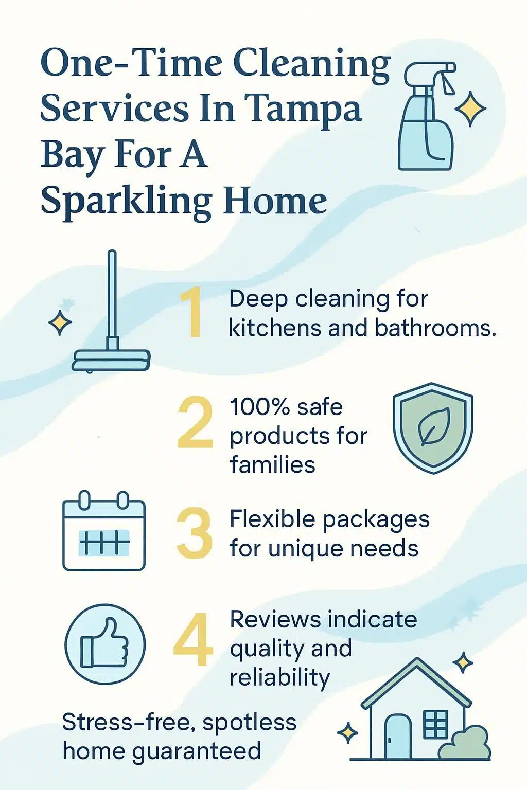 One-Time Cleaning Services In Tampa Bay For A Sparkling Home 1 infographic one time cleaning services in tampa bay for a sparkling home 5020337