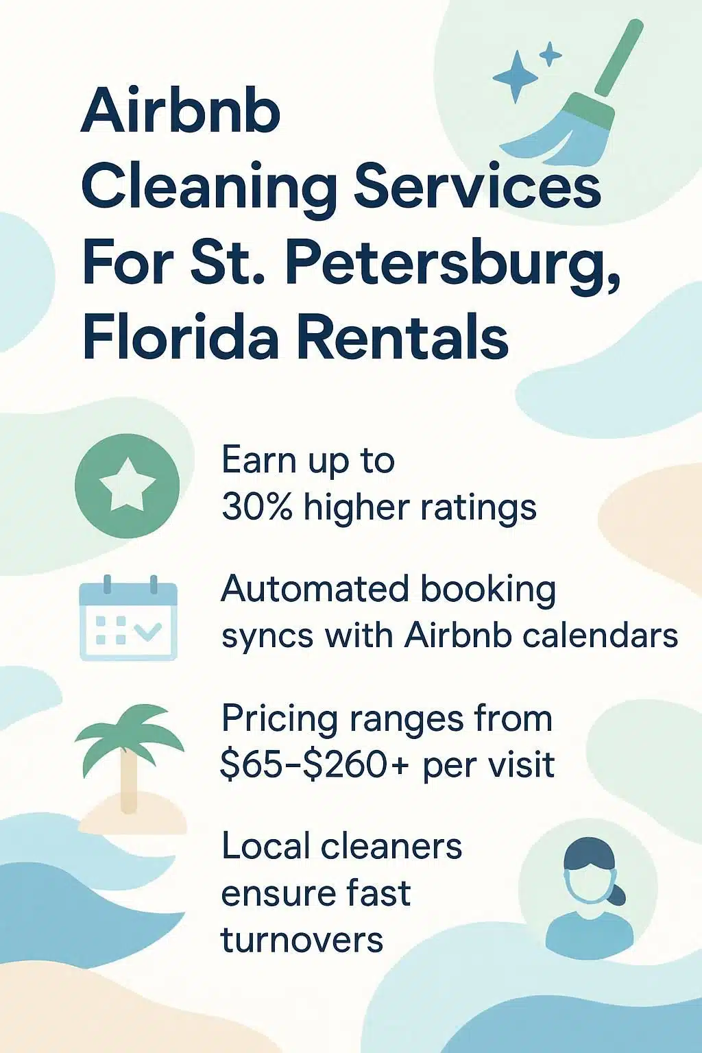Airbnb Cleaning Services For St. Petersburg, Florida Rentals 1 infographic airbnb cleaning services for st. petersburg florida rentals 5020480