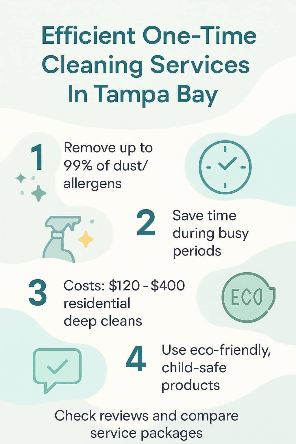 infographic efficient one time cleaning services in tampa bay 5020584