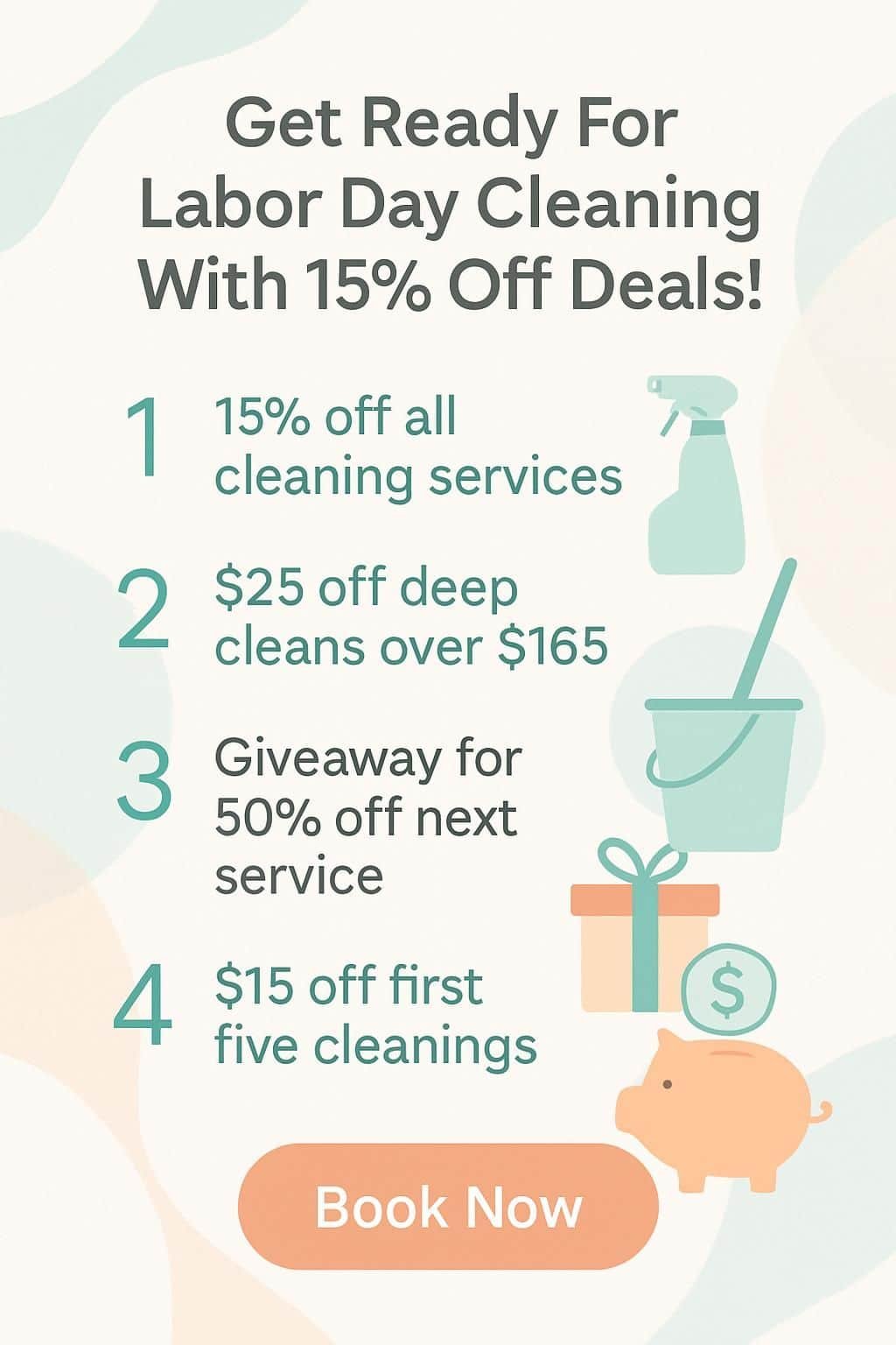infographic get ready for labor day cleaning with 15 off deals 5020254