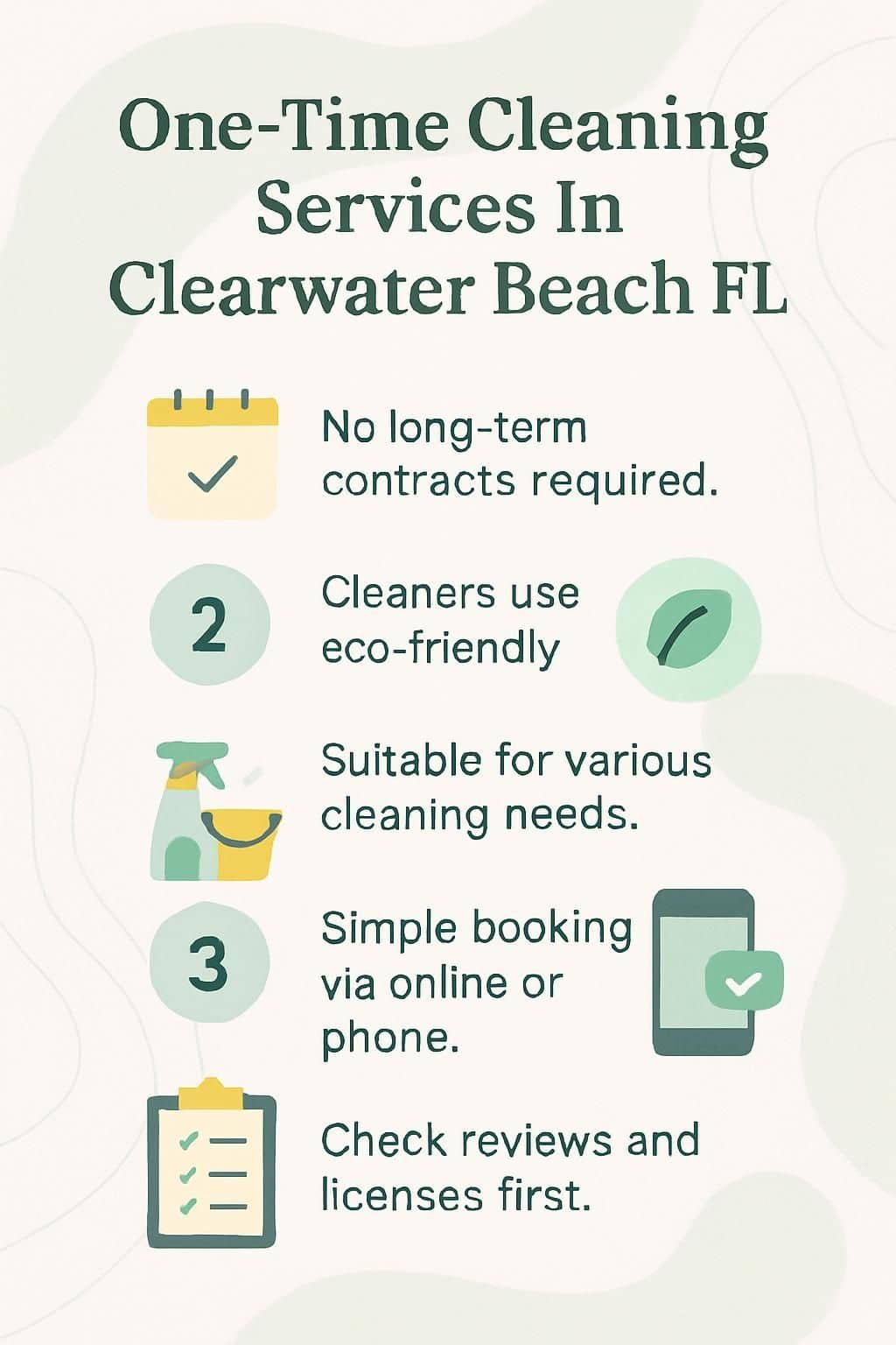 infographic one time cleaning services in clearwater beach fl 5020614