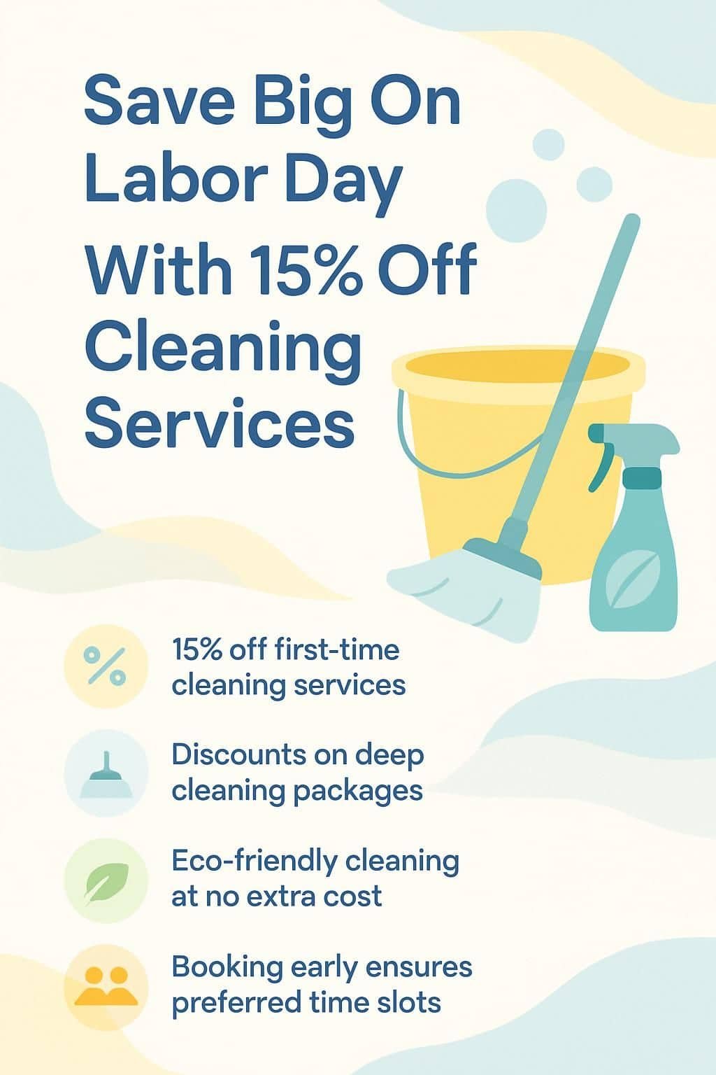 infographic save big on labor day with 15 off cleaning services 5020178