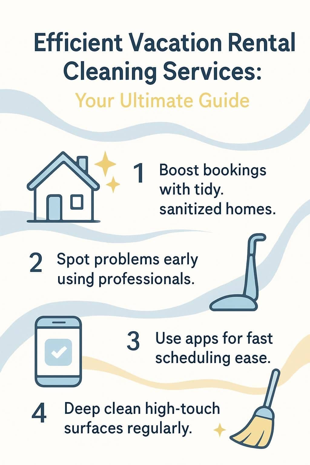 infographic efficient vacation rental cleaning services your ultimate guide 5020339