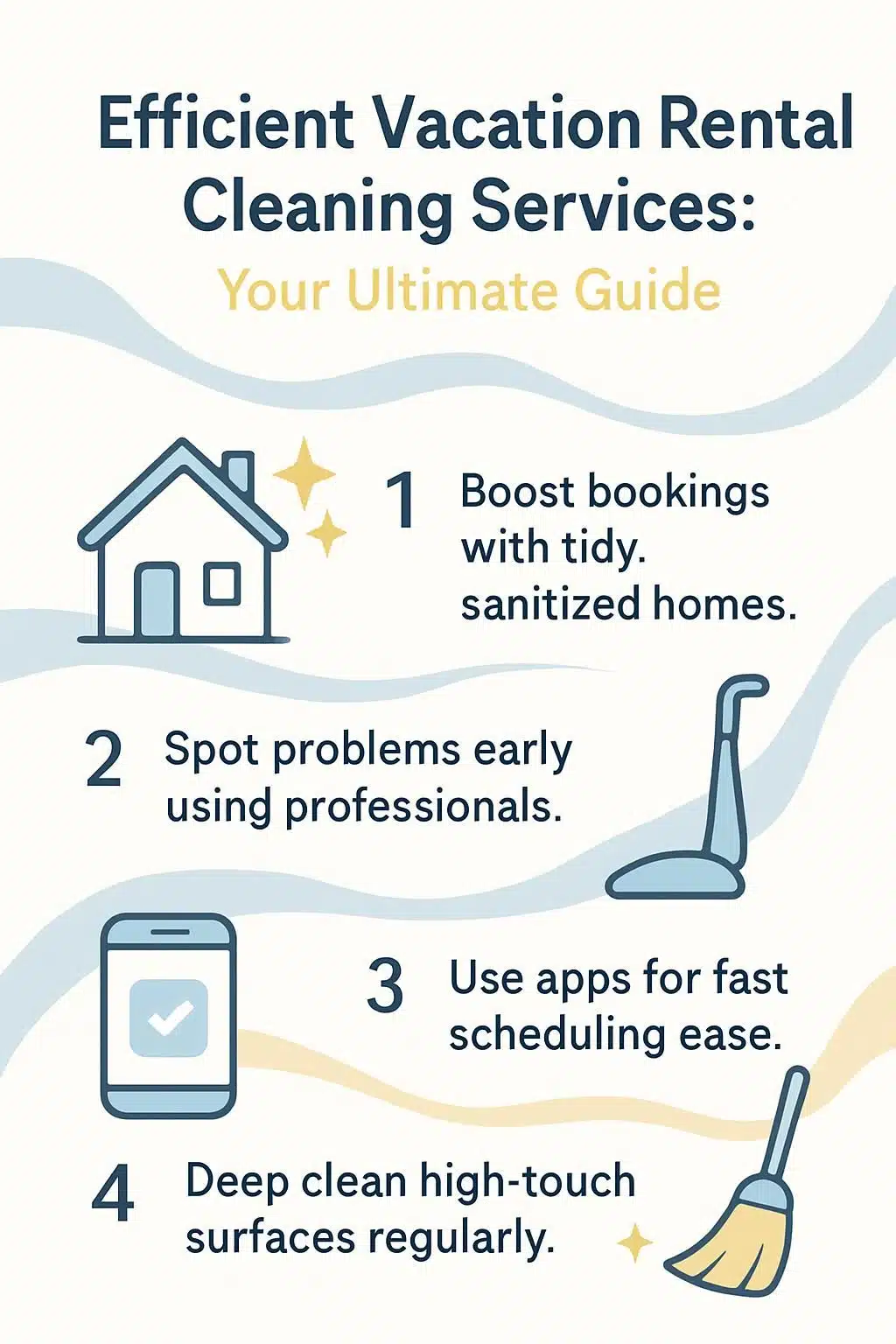 infographic efficient vacation rental cleaning services your ultimate guide 5020339