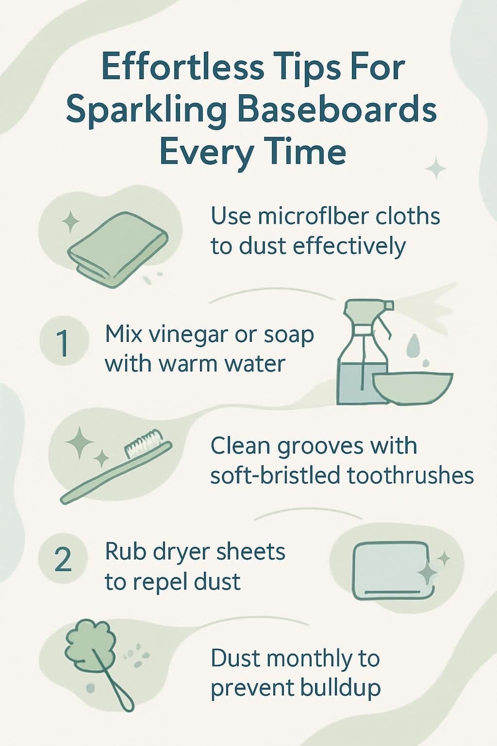 infographic effortless tips for sparkling baseboards every time 5020395
