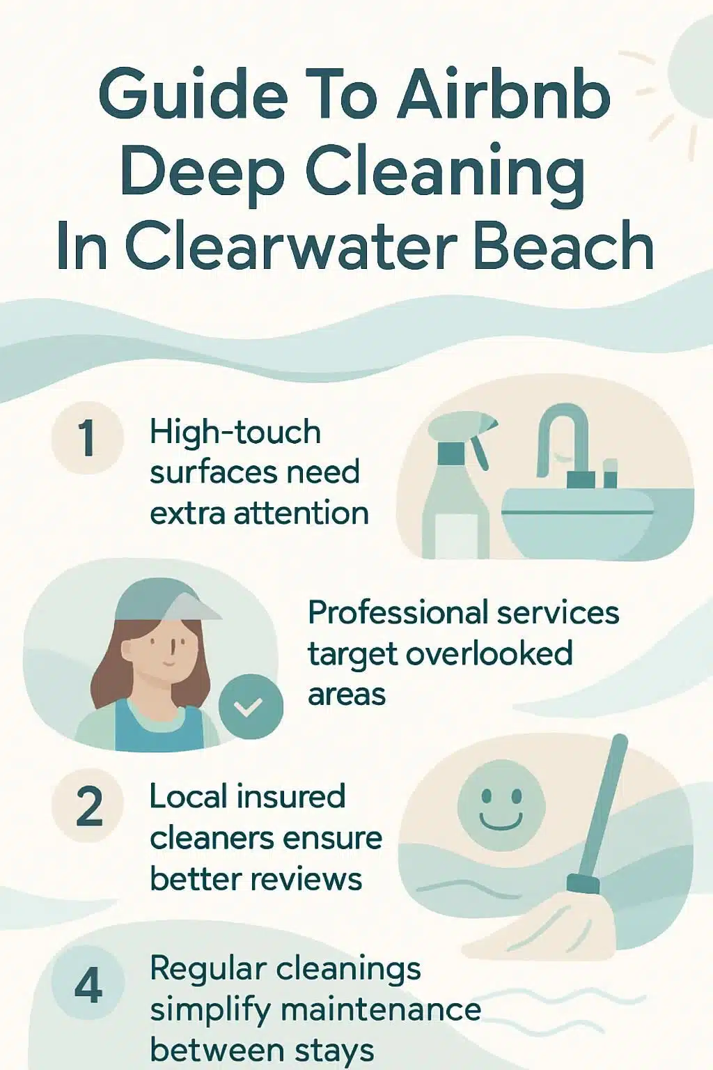 infographic guide to airbnb deep cleaning in clearwater beach 5020993