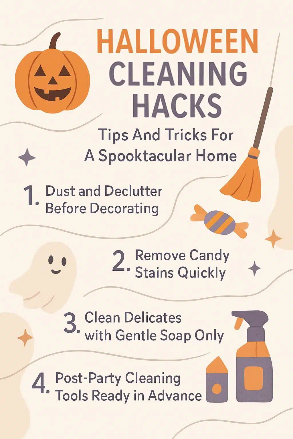 infographic halloween cleaning hacks tips and tricks for a spooktacular home 5020643
