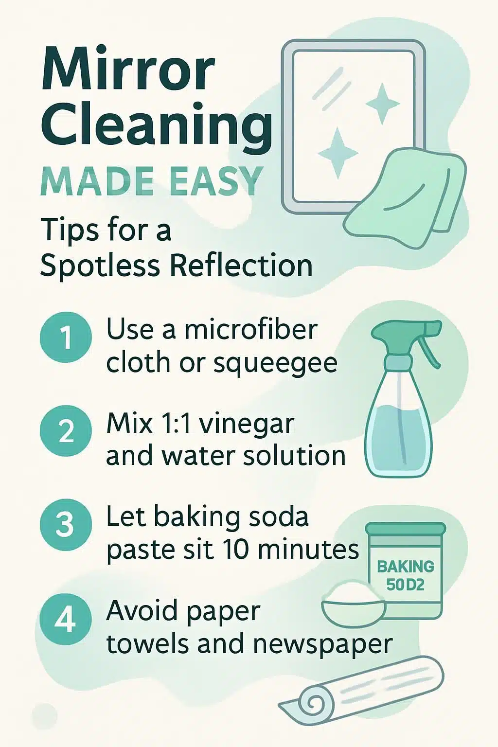 Mirror Cleaning Made Easy: Tips For A Spotless Reflection 1 infographic mirror cleaning made easy tips for a spotless reflection 5020605