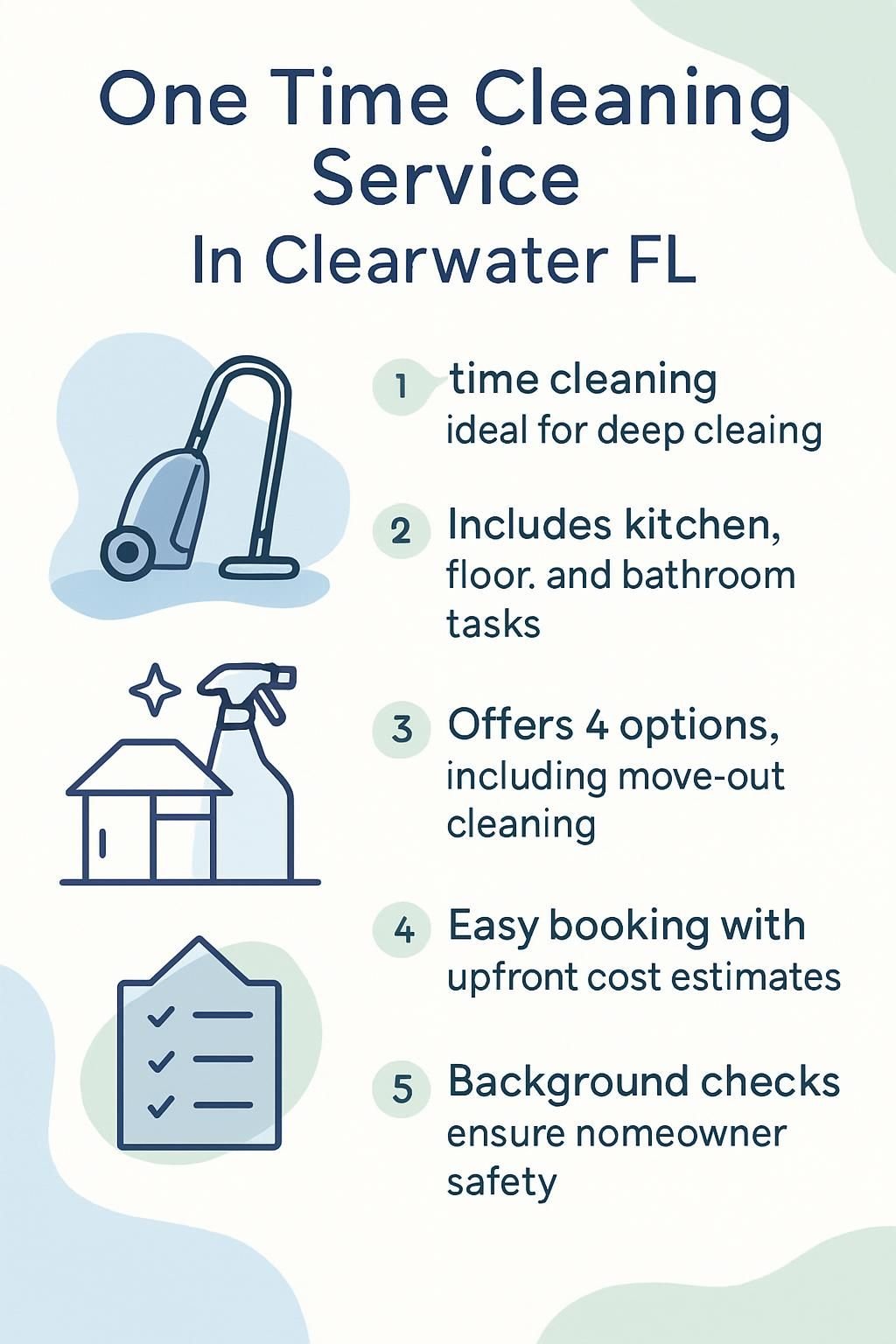 infographic one time cleaning service in clearwater fl 5020232