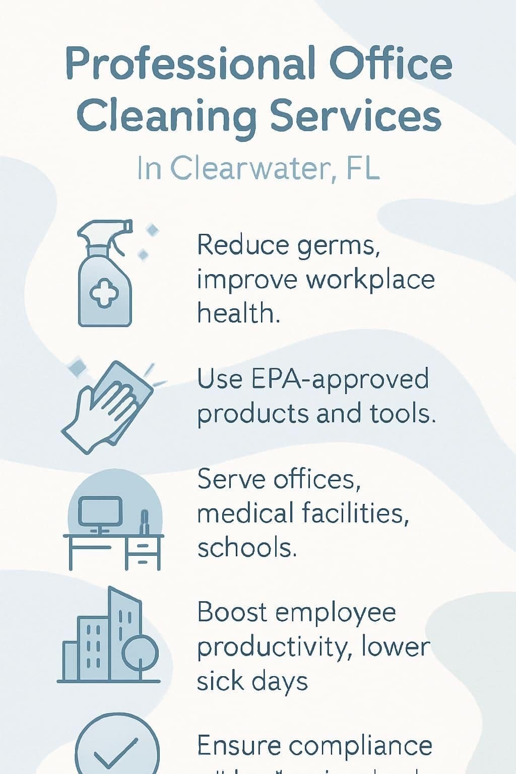 infographic professional office cleaning services in clearwater fl 5020114