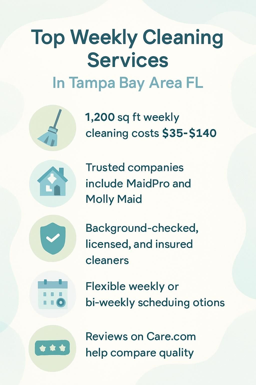 infographic top weekly cleaning services in tampa bay area fl 5020197