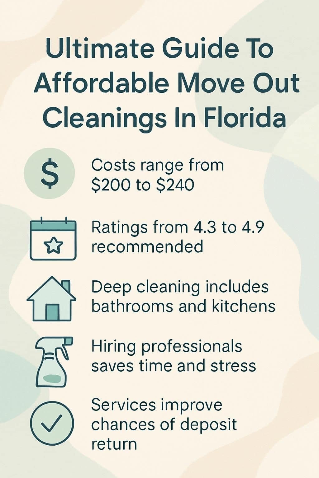Ultimate Guide To Affordable Move Out Cleanings In Florida 1 infographic ultimate guide to affordable move out cleanings in florida 5020628