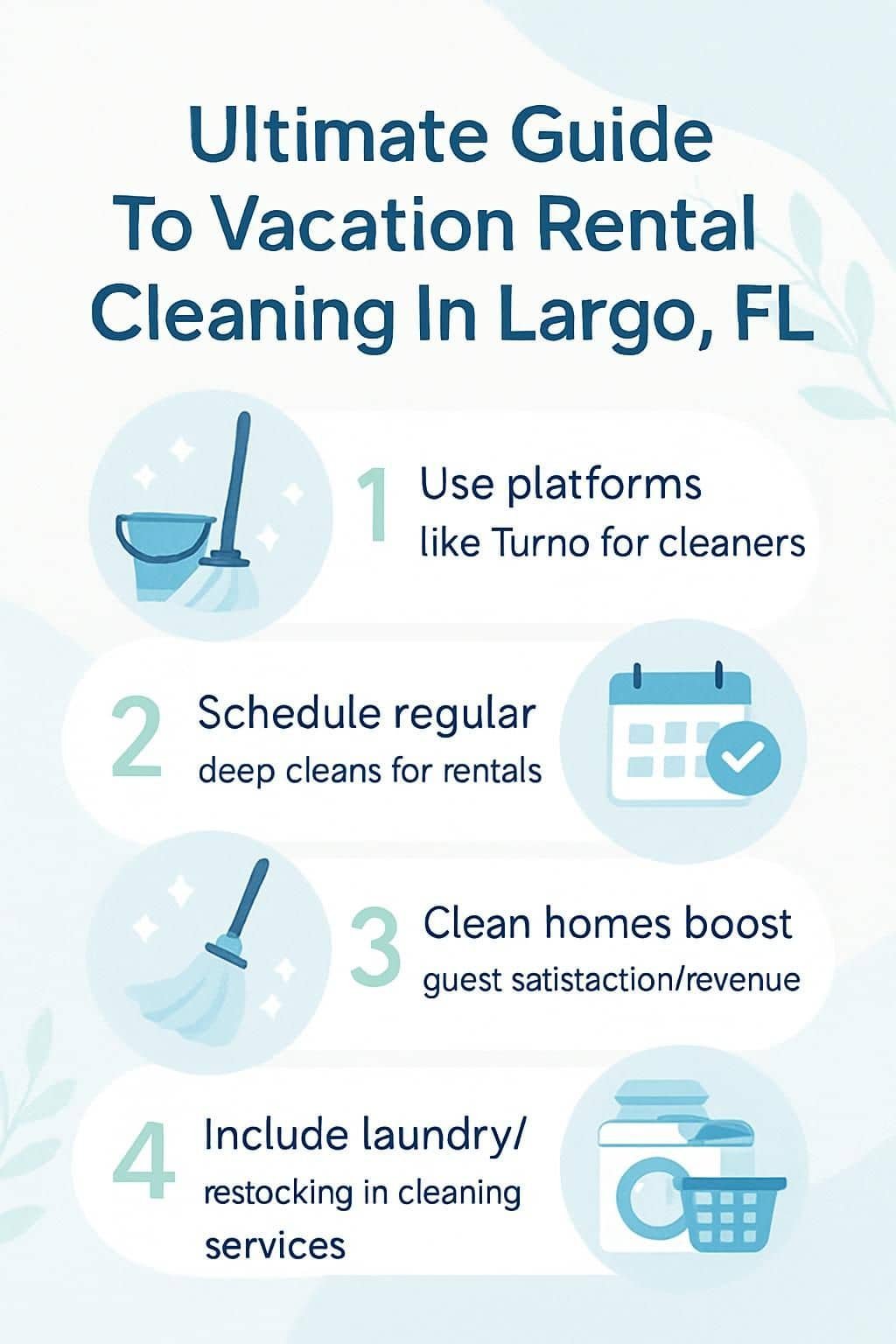 infographic ultimate guide to vacation rental cleaning in largo fl 5020127