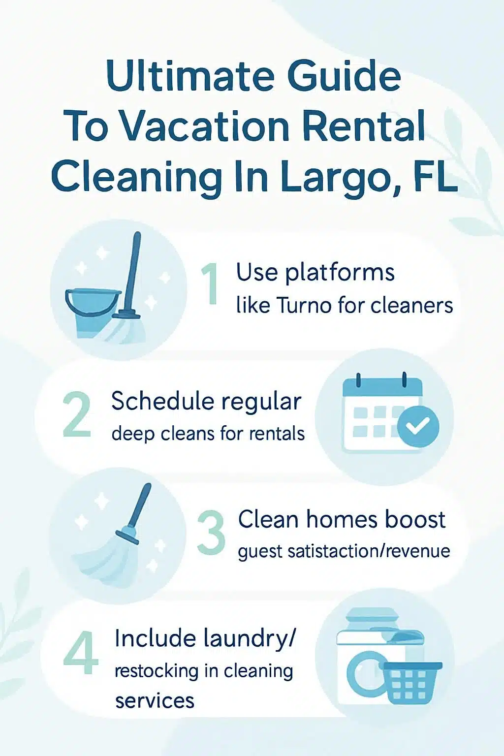 infographic ultimate guide to vacation rental cleaning in largo fl 5020127