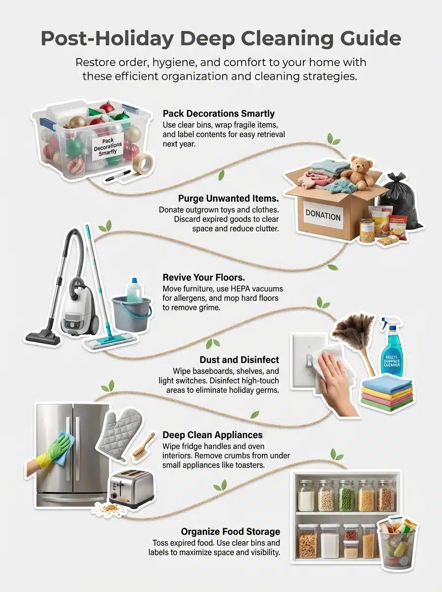 Efficient Deep Cleaning After Holidays: Tips For A Fresh Start Efficient Deep Cleaning After Holidays: Tips For A Fresh Start