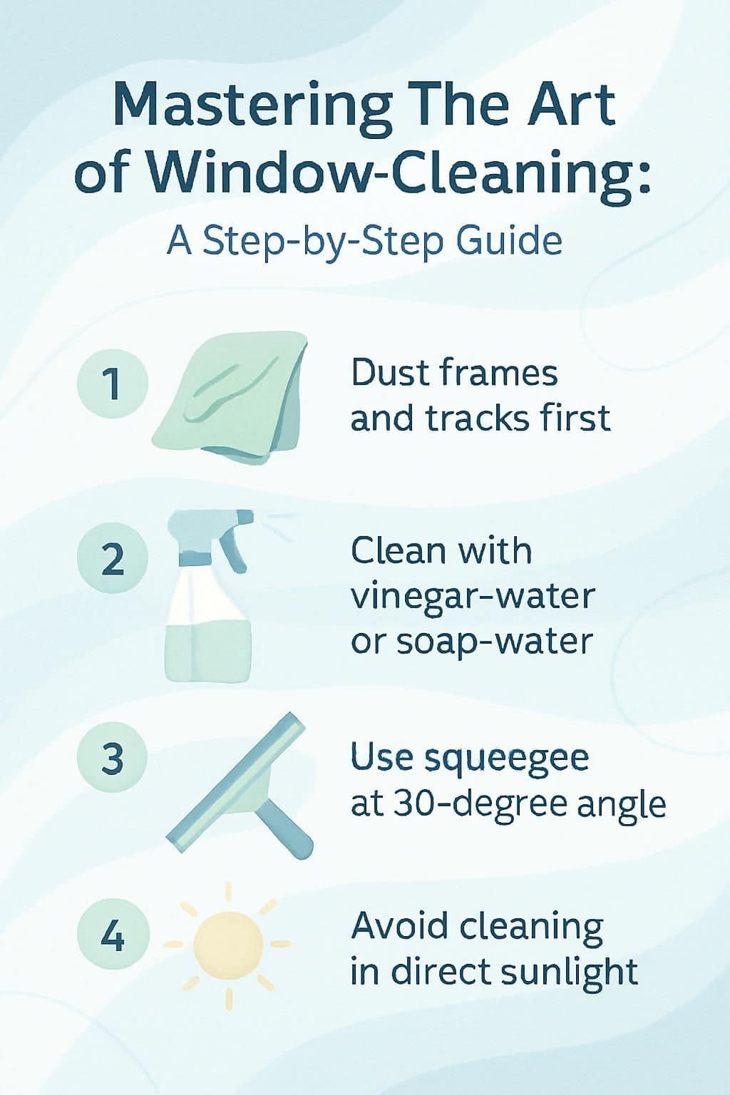 infographic mastering the art of window cleaning a step by step guide 5020901