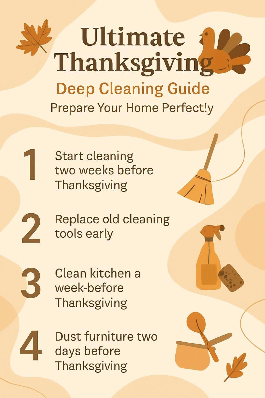 infographic ultimate thanksgiving deep cleaning guide prepare your home perfectly 5020165