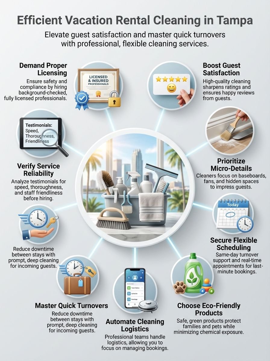 Efficient Vacation Rental Cleaning Services In Tampa, FL