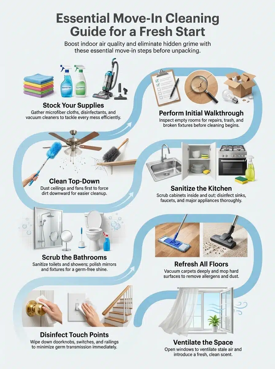 Move In Cleaning Tips for a Sparkling Fresh Home!