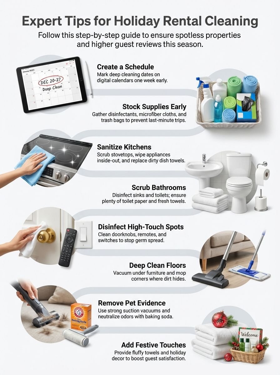 Expert Tips For Top-notch Vacation Rental Cleaning For The Holidays