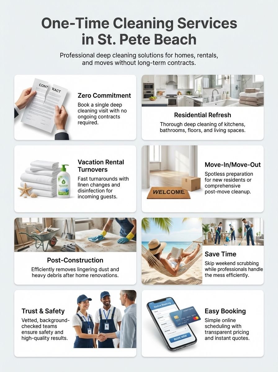 One Time Cleaning Services In St Pete Beach Florida