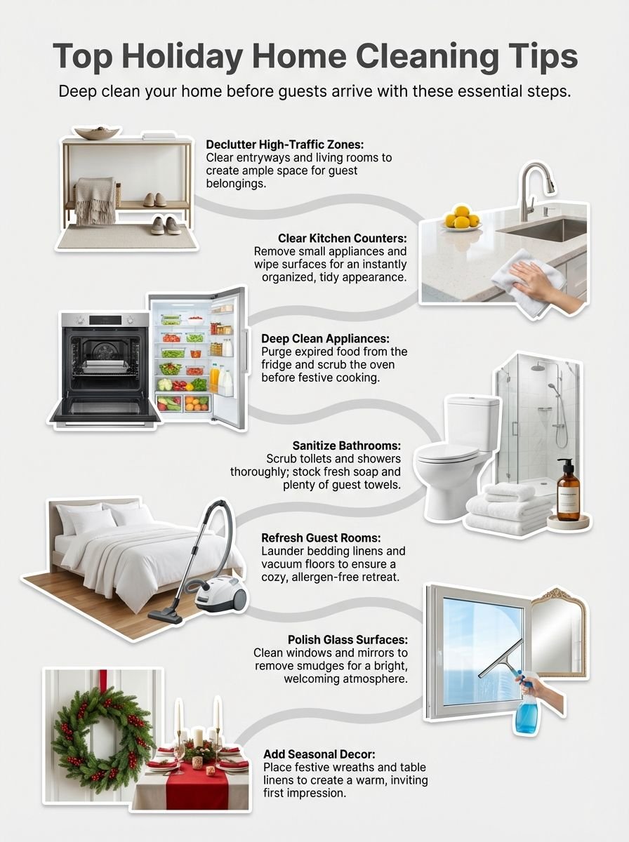 Top Tips For Holiday Home Cleaning Before The Festive Season