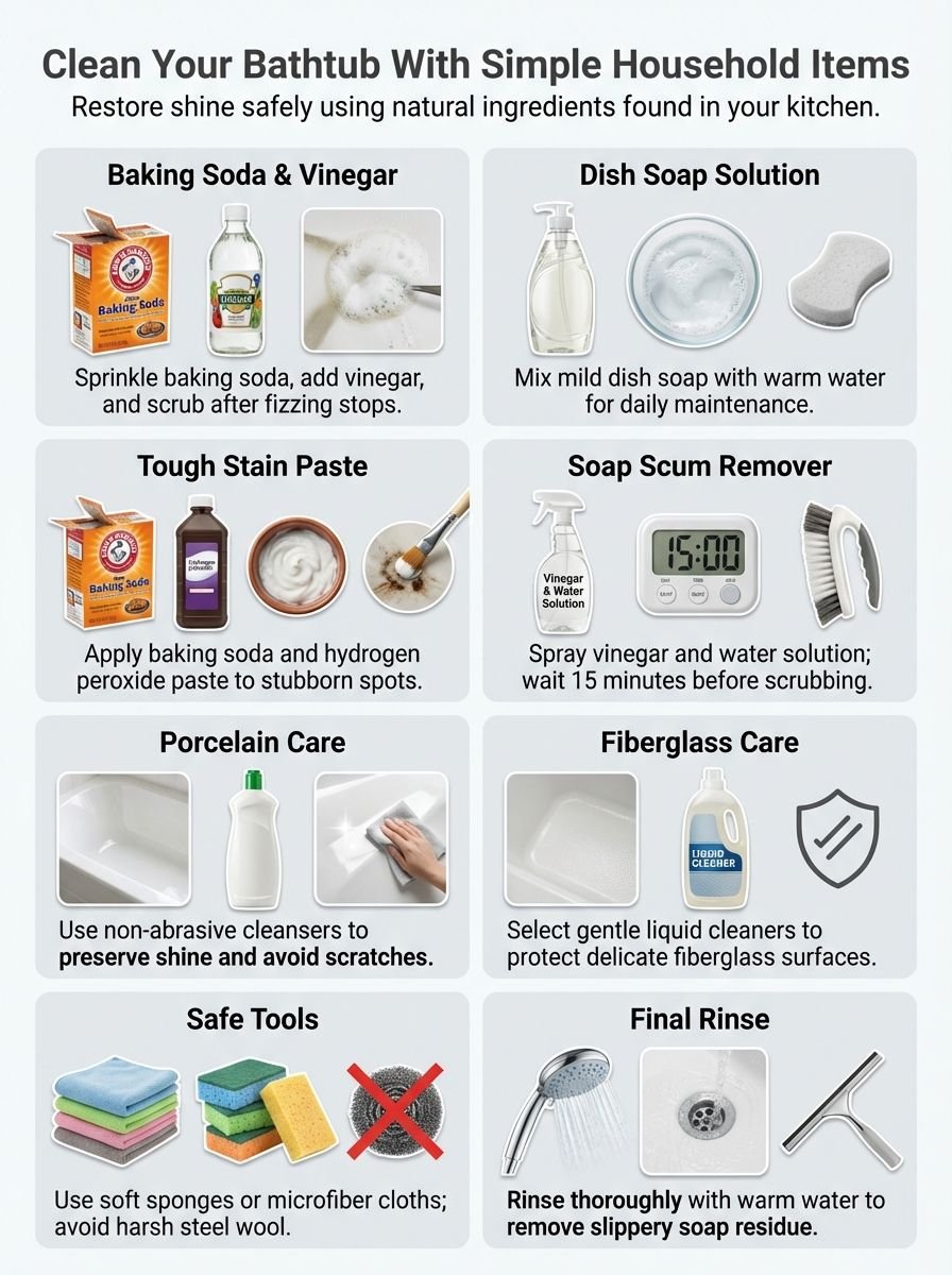 How To Clean Your Bathtub In Madeira Beach With Simple Household Items
