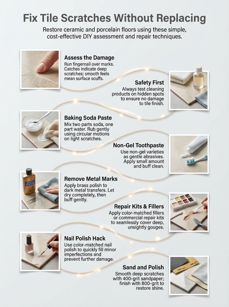 How To Remove Scratches From Floor Tiles Without Replacing Them