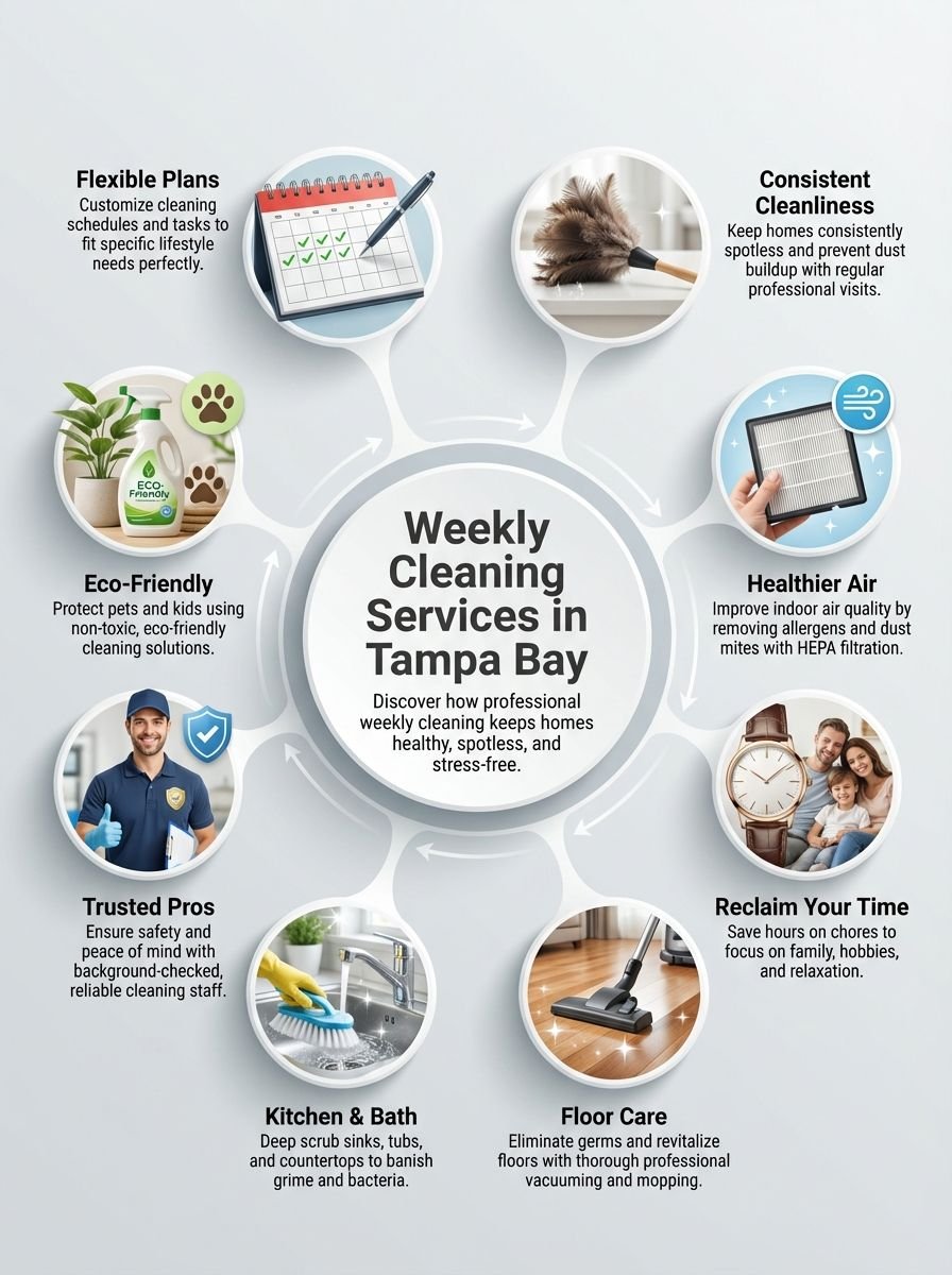 How Weekly Cleaning Services In Tampa Bay Area FL Keep Homes Spotless