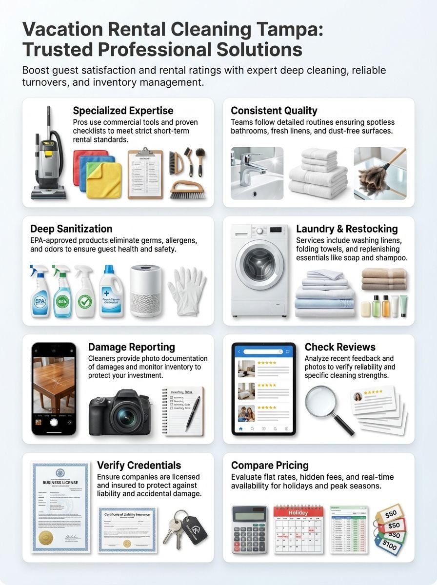 Vacation Rental Cleaning Tampa: Find Trusted Pros For Spotless Stays