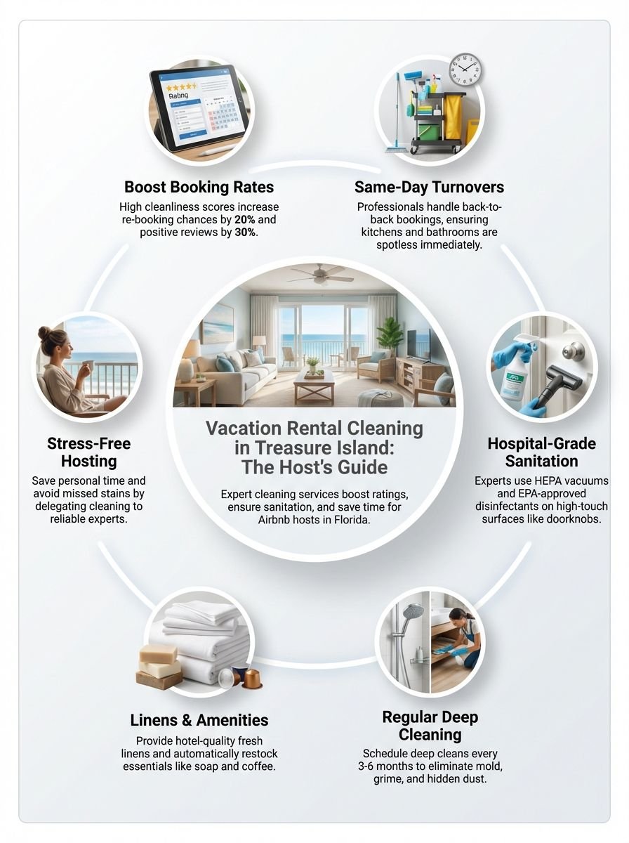 Vacation Rental Cleaning Treasure Island: Keep Your Airbnb Spotless For Every Guest