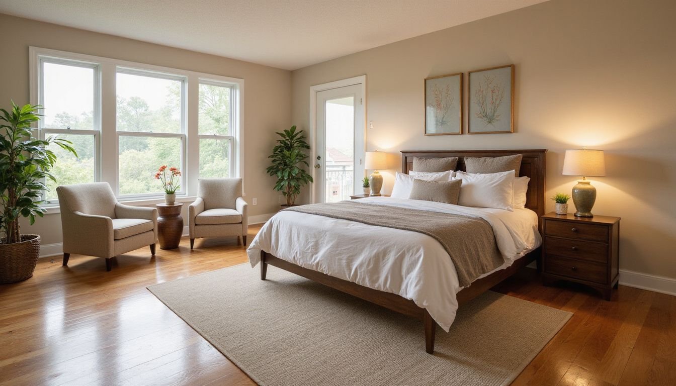 A pristine vacation rental featuring stylish decor and immaculate cleanliness.