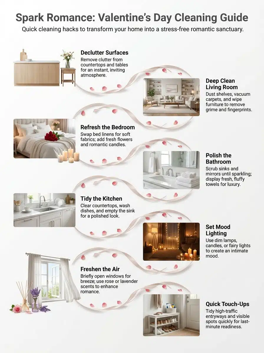 10 Tips Cleaning Day For Valentines Day To Spark Romance At Home