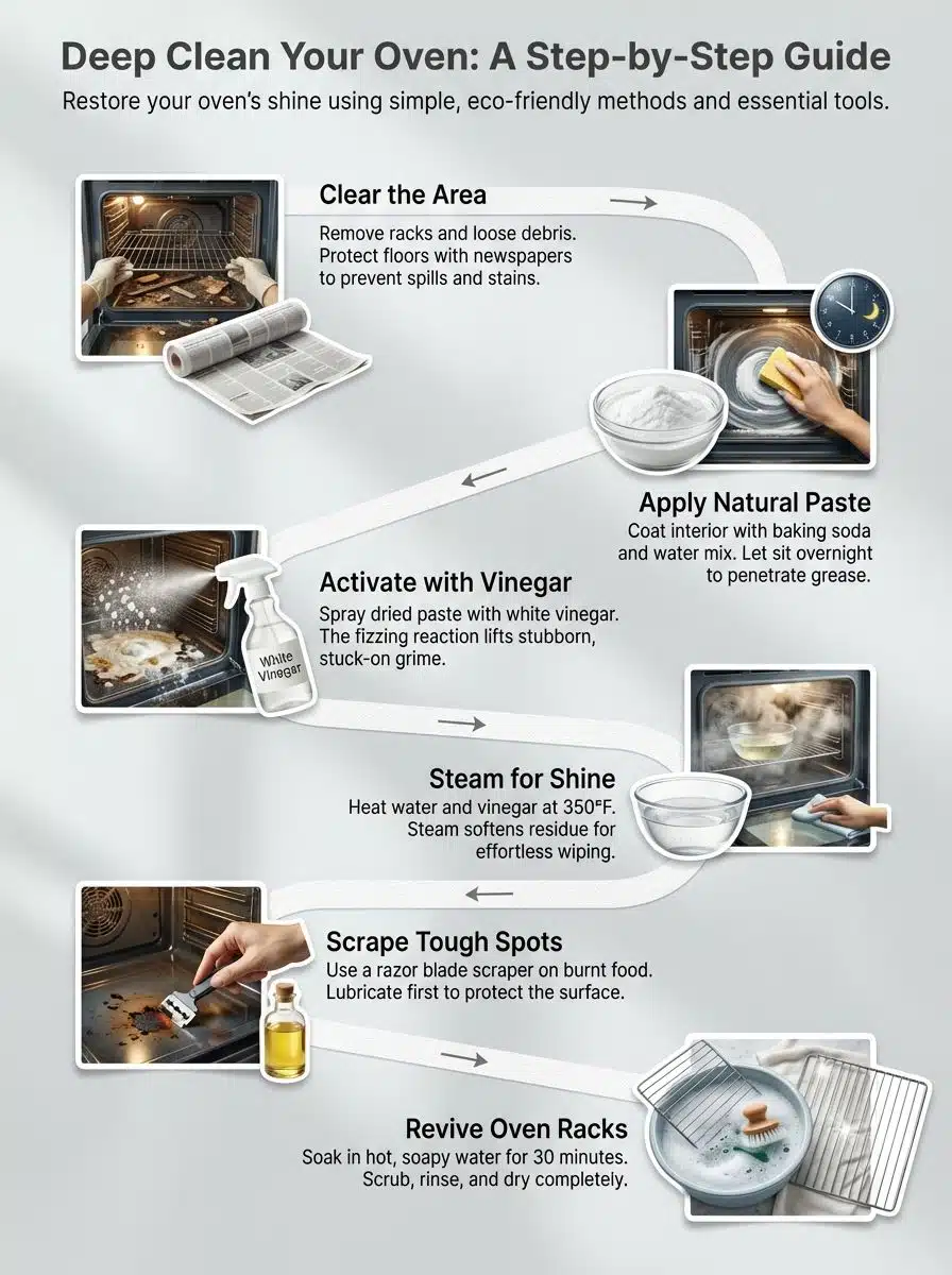 Deep Cleaning Your Oven: Step-by-Step Methods For A Spotless Finish Deep Cleaning Your Oven: Step-by-Step Methods For A Spotless Finish