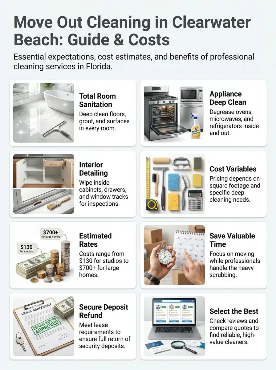 Move Out Cleaning In Clearwater Bch Fl: What To Expect And Cost Guide
