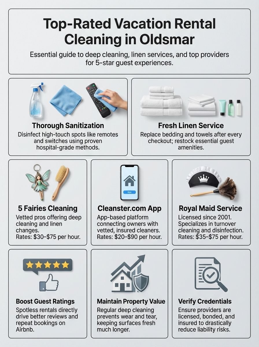 Vacation Rental Cleaning Oldsmar: Top-Rated Services For Spotless Stays