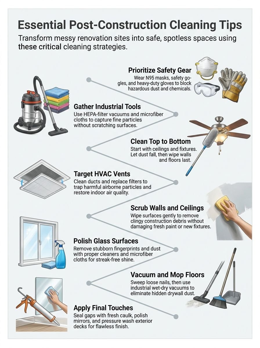 Essential Tips Post Construction Cleaning For A Spotless Finish