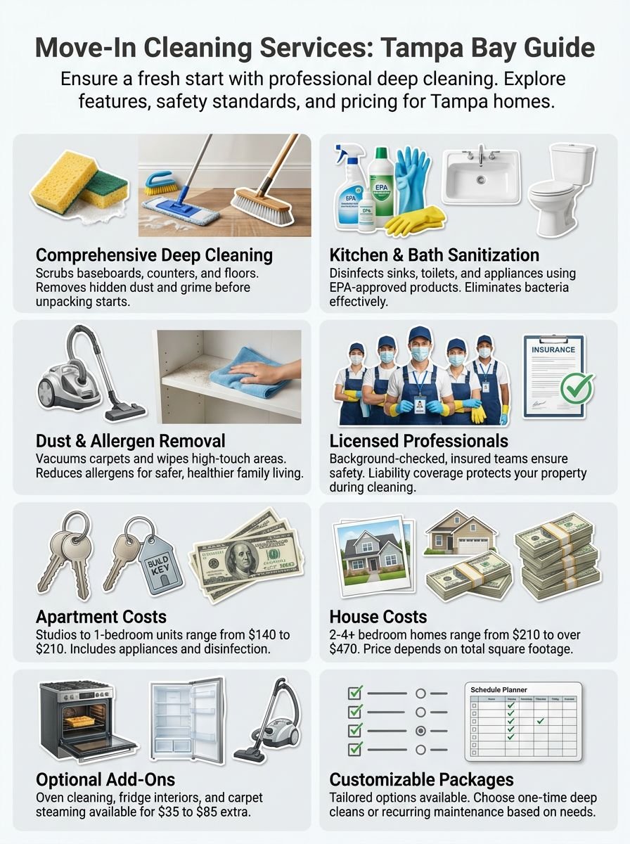Move In Cleaning Services In Tampa Bay Area: What To Expect And Costs