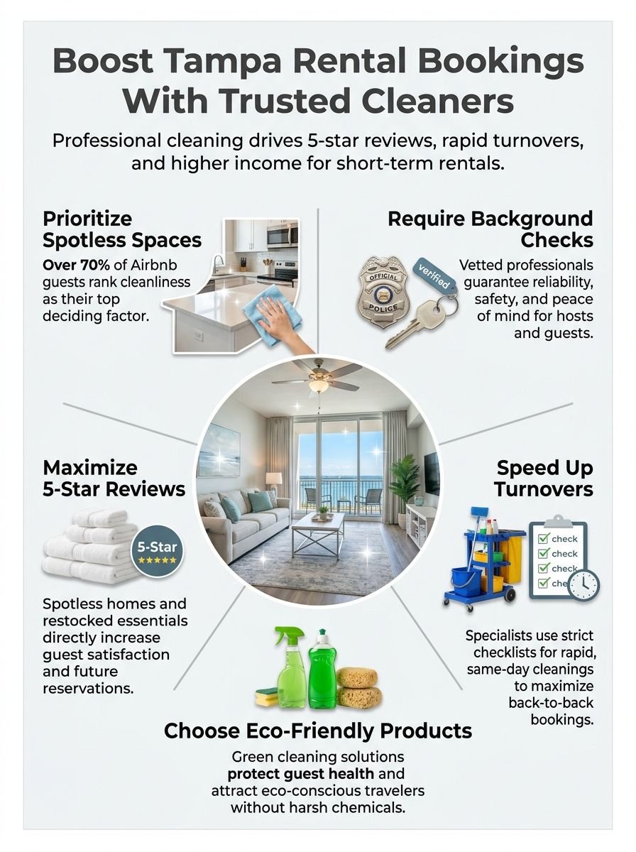 Vacation Rental Cleaning Tampa: Find Trusted Cleaners For Your Short-Term Rental