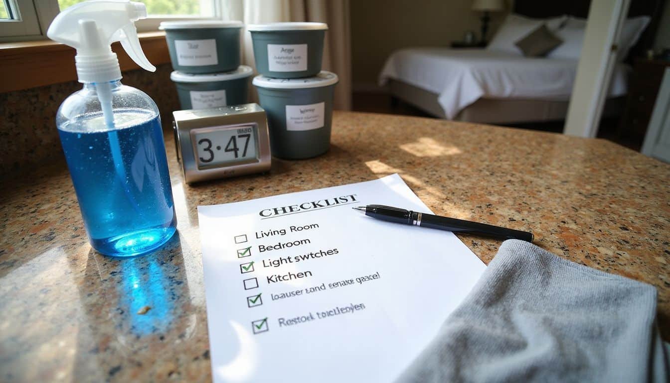 create a detailed cleaning checklist 430249263