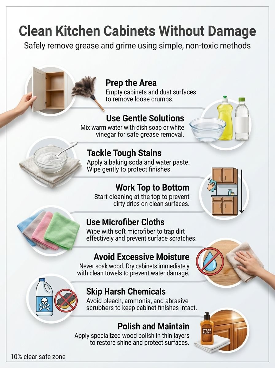 How To Cleaning Kitchen Cabinets Without Damaging The Finish