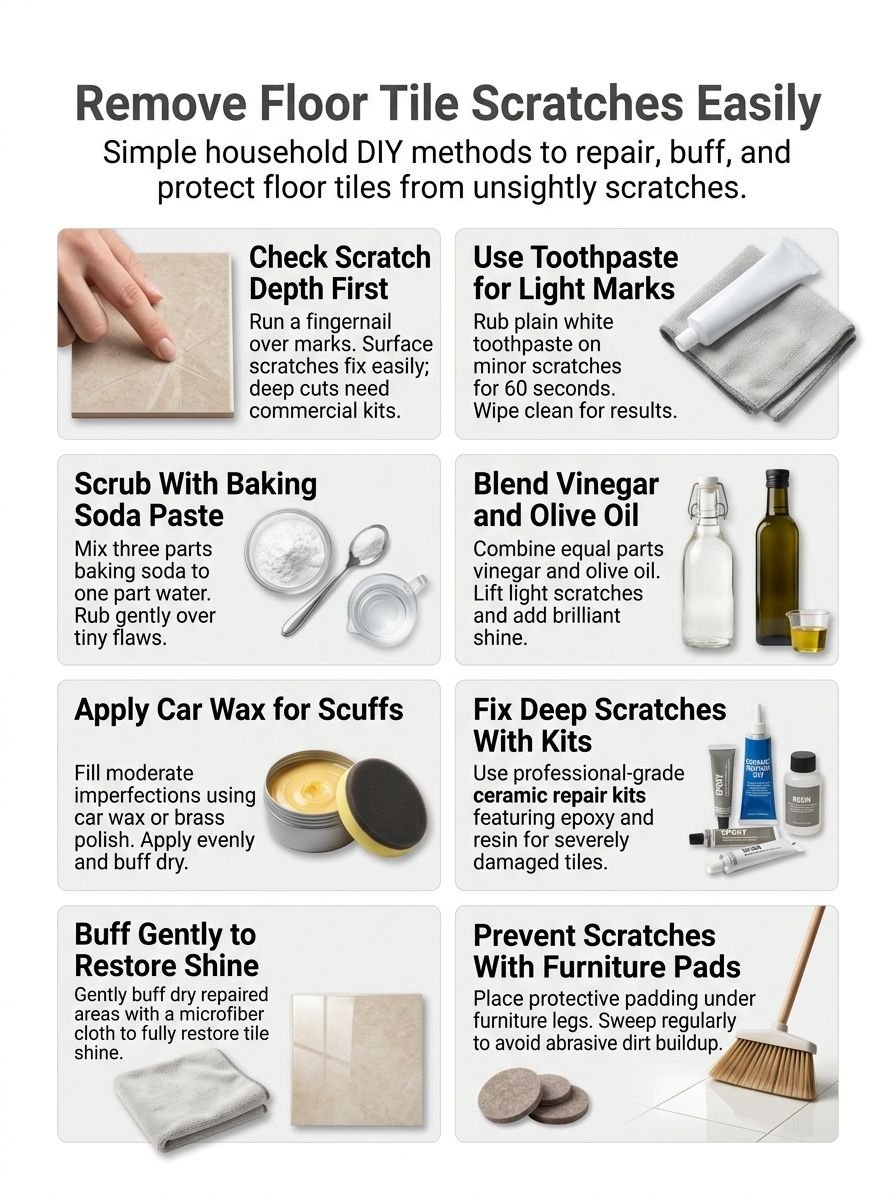 How To Remove Scratches From Floor Tiles With Simple Household Methods