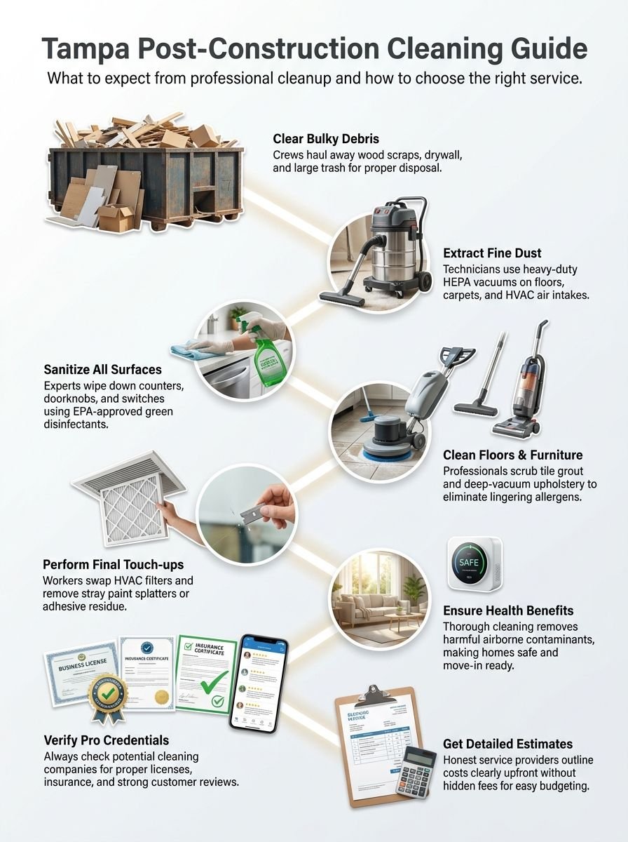 Post Construction Cleaning In Tampa: What To Expect And How It Works